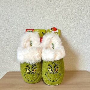 New Grinch Fuzzy Slippers